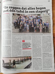 TTC Oostduinkerke Krantenartikel 50 jarig bestaan juni 2019