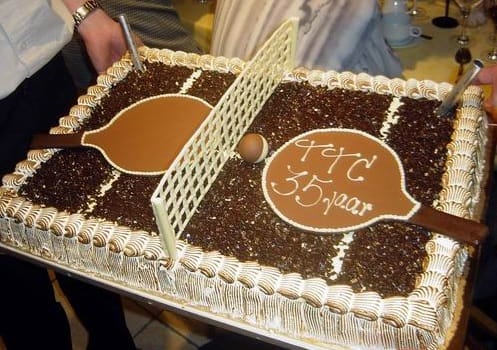 TTC Oostduinkerke 35 jaar Taart